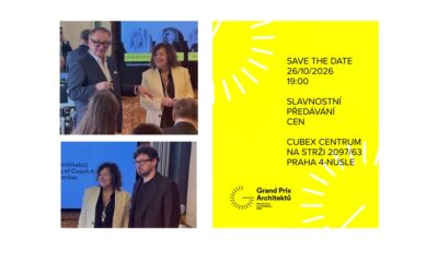 Další ročník GPA – Národní ceny za architekturu je tu!